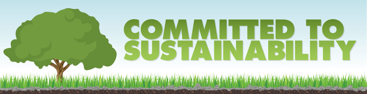 Committed to Sustainability Banner.